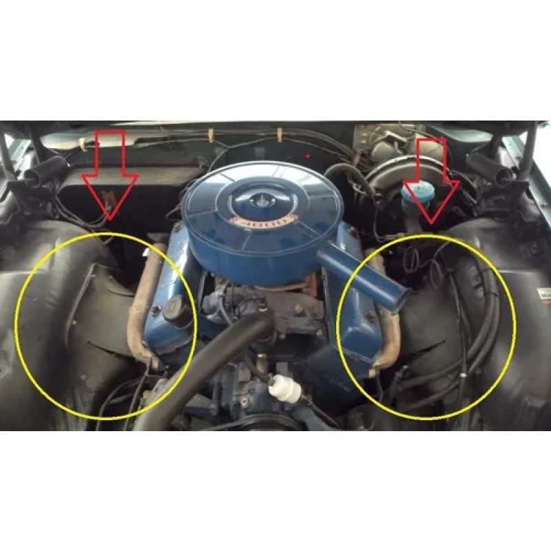 Guarda Pó Dianteiro Motor Galaxie Ltd Landau - Par