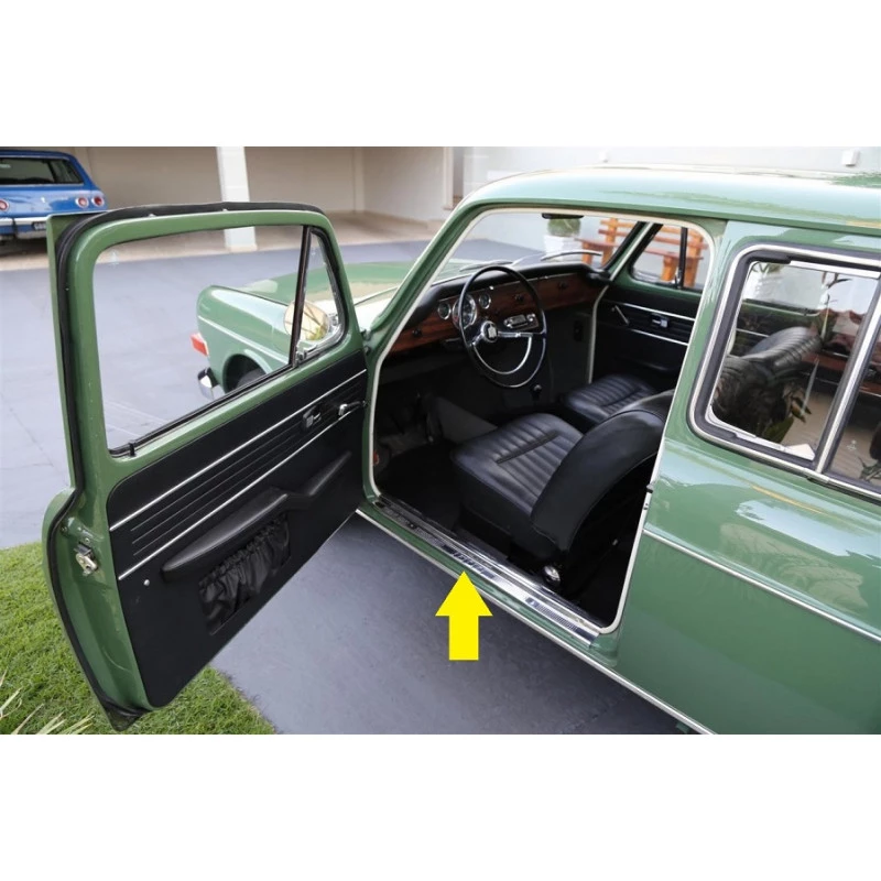 Soleira Porta Variant I e TL 1969 a 1977 Inox - Par