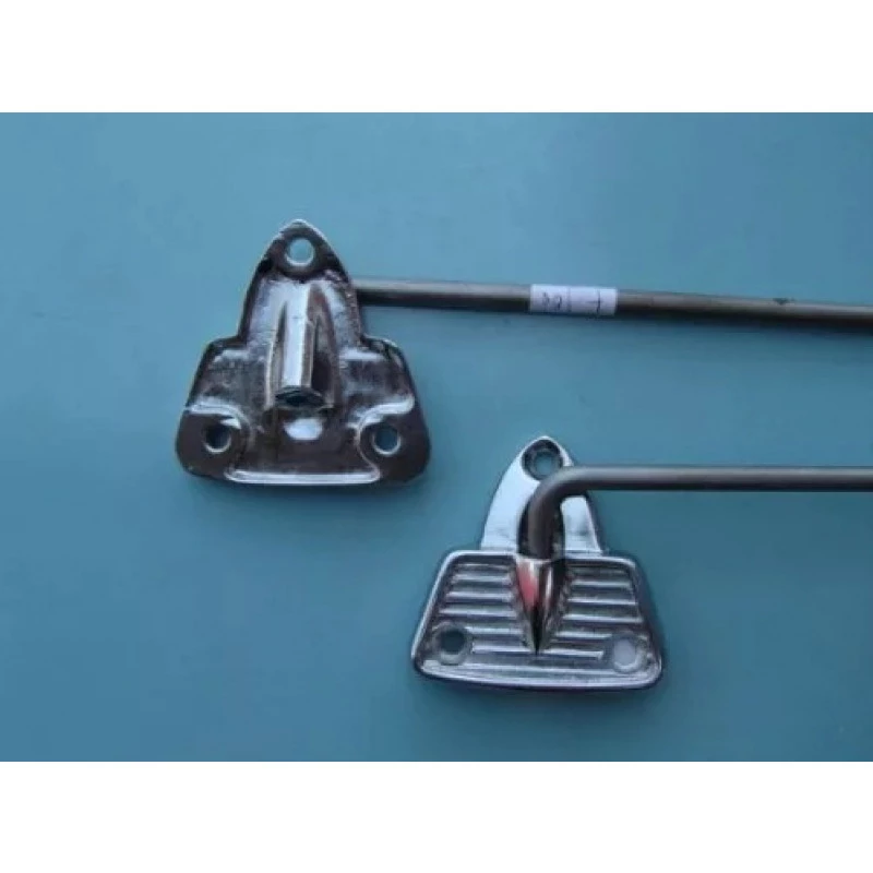 Suporte Quebra Sol Cromado F-100 56 à 71 - Par