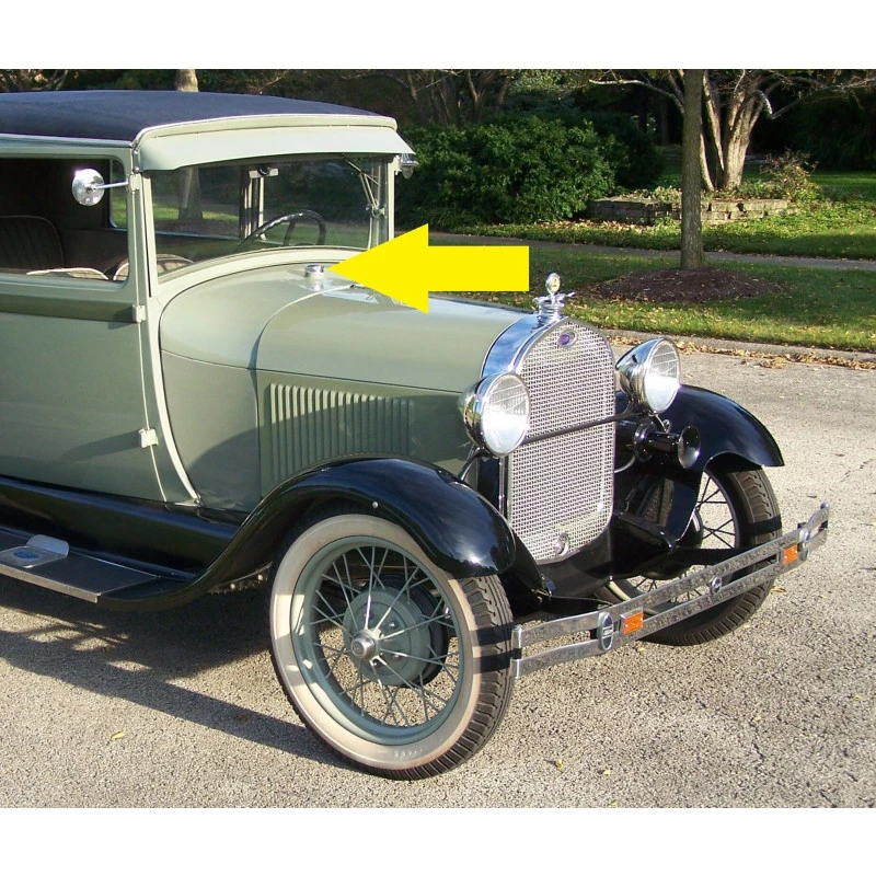 Tampa do Tanque de Gasolina Fordinho A 1928 a 1929 Cromada