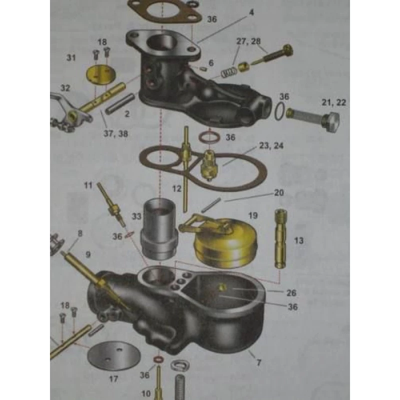 Peça Carburador Válvula Bóia Zenith Ford 28 à 31 Importado