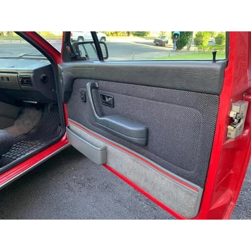 Forro Porta Gol Gti Quadrado 89 À 94 Vermelho Laguna Carpet - Par 