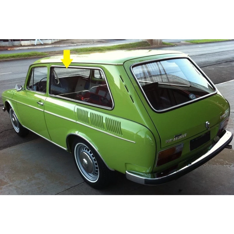 Vidro Janela Lateral Fixa Traseira Variant I 1973 a 1977 Incolor