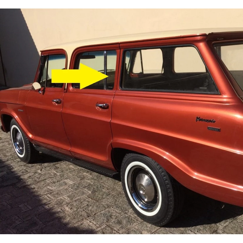 Vidro Quebra Vento Traseiro Veraneio 1964 à 1988 Incolor Novo