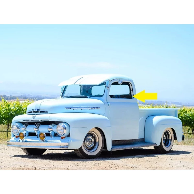 Vidro Porta Inteiriço Incolor Ford F-1 F-6 1948 A 1952 - Par