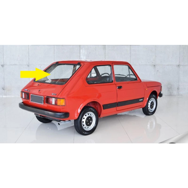 Vidro Vigia Traseiro Modelo Grande Fiat 147 e Spazio Verde Original Blindex Novo
