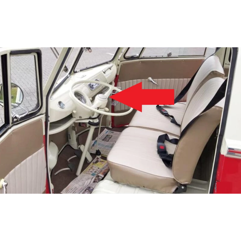 Volante Creme Kombi Corujinha 73 à 75 Original Restaurado Com Botão